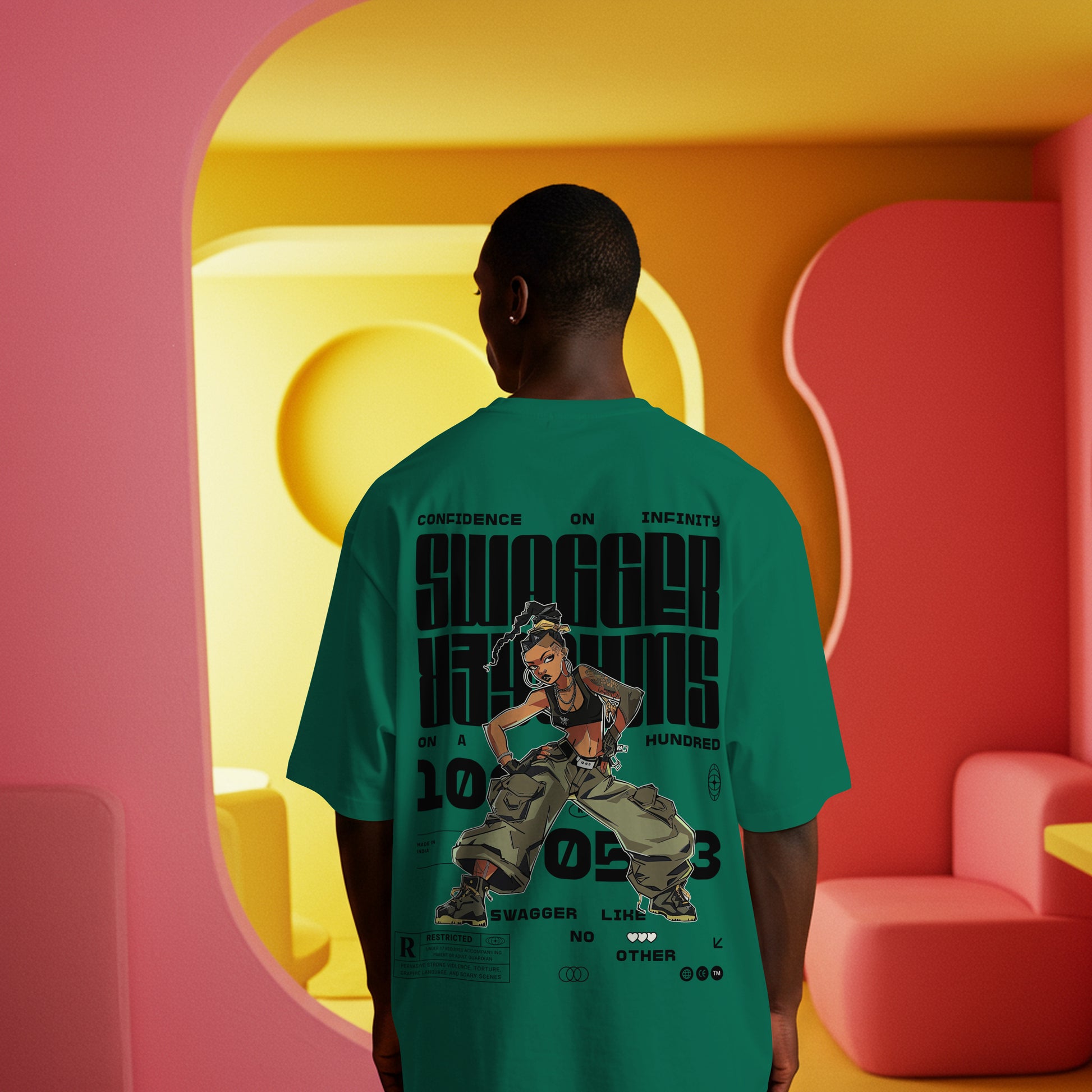 TIME LESS OVERSIZED T-SHIRT