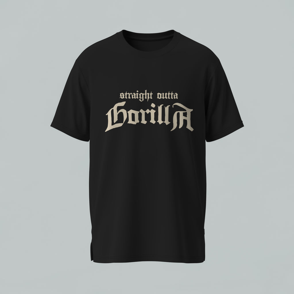 Straight Outta Gorilla Oversized T-Shirt (240 GSM)