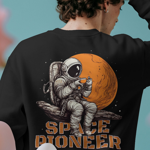 Space Pioneer Oversized T-Shirt (240 GSM)